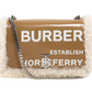 Elegant Beige Lambskin Leather Shoulder Bag