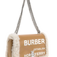 Elegant Beige Lambskin Leather Shoulder Bag