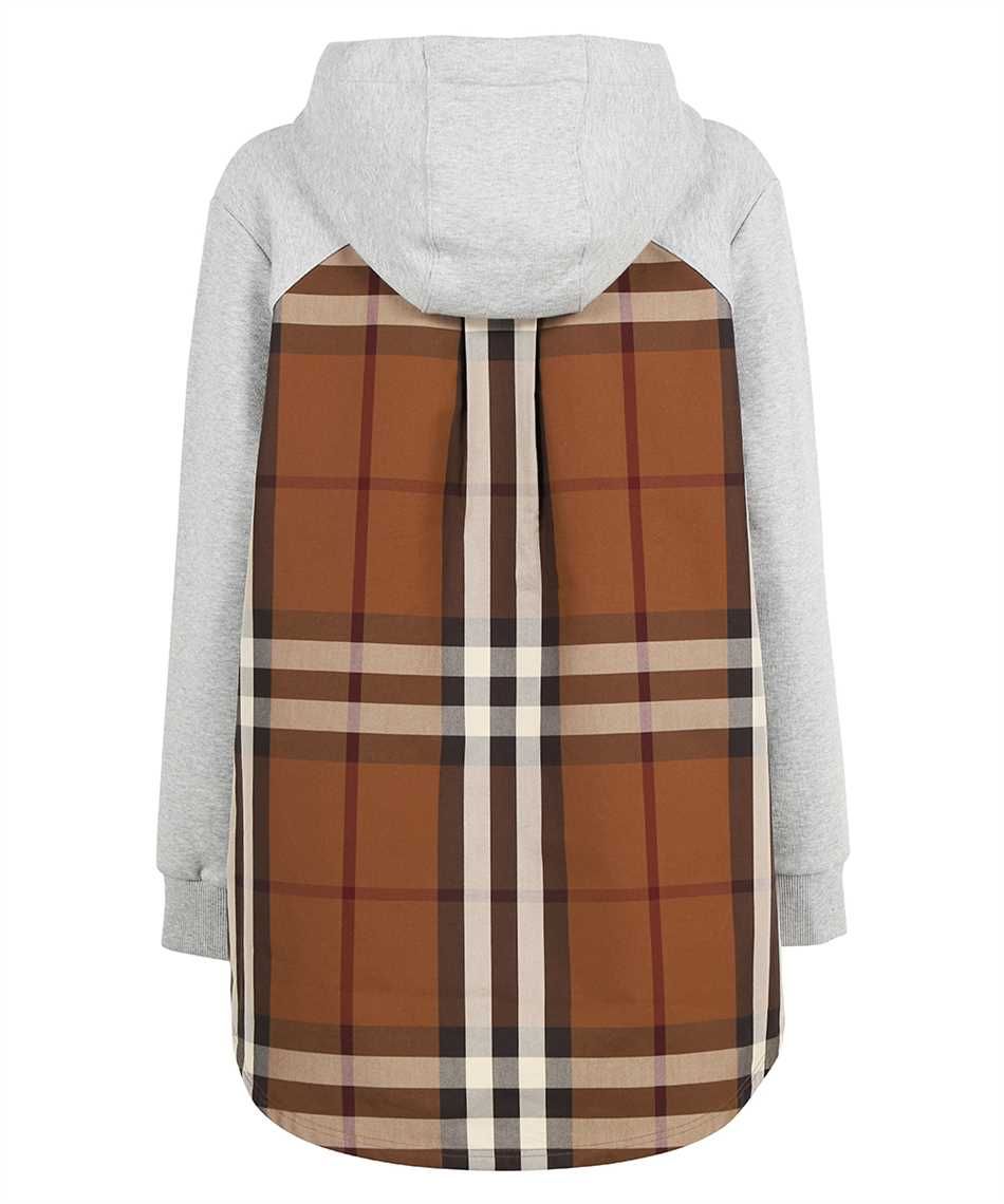 Iconic Tartan-Lined Gray Cotton Hoodie