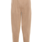Elegant Camel Monogram Cashmere Sport Pants