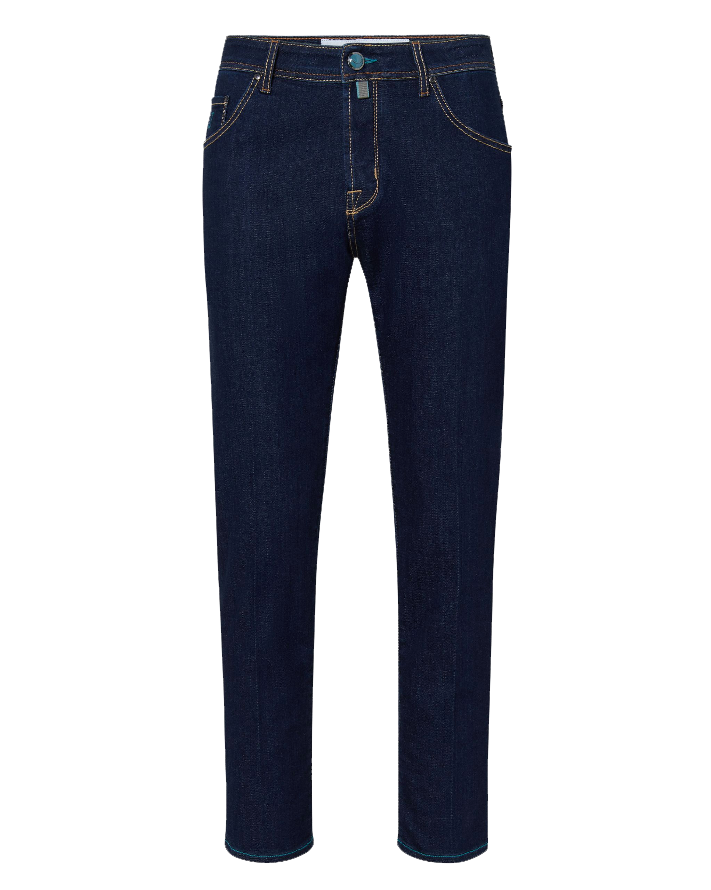 Elegant Dark Blue Stretch Jeans