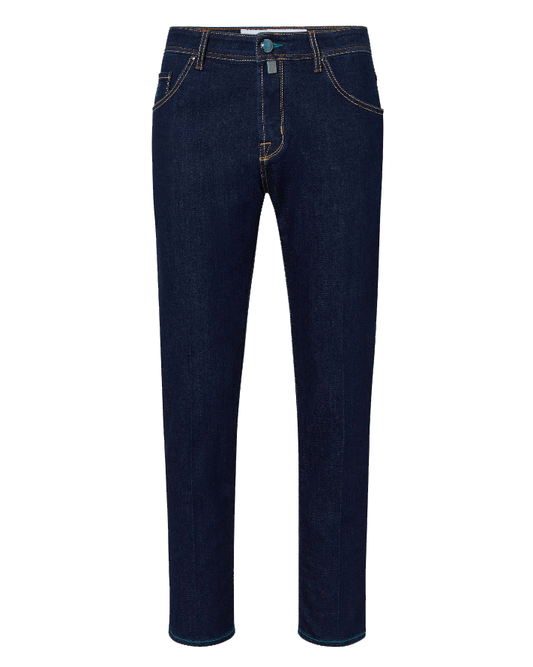 Elegant Dark Blue Stretch Jeans