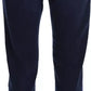 Elegant Dark Blue Denim Sophistication