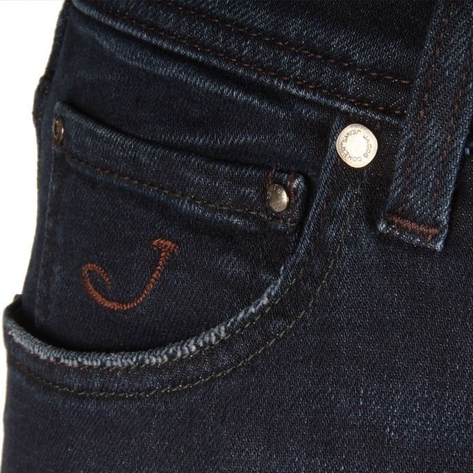 Elevate Your Wardrobe with Dark Blue Stretch Jeans