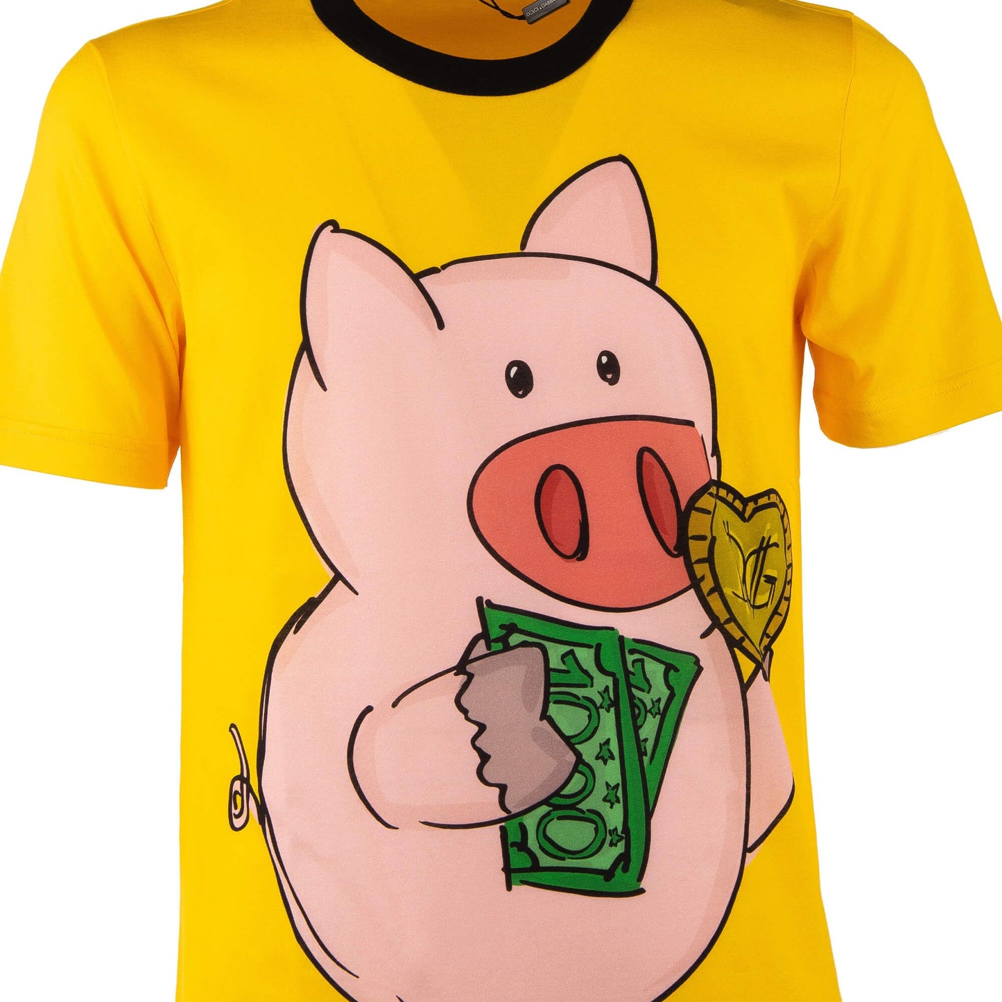 Italian Cotton DG PIG Tee - Vibrant Yellow