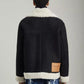 Chic Shearling Collar Zip Jacket