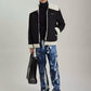 Chic Shearling Collar Zip Jacket