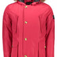 Pink Hooded Jacket with Removable Fur