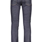 Sleek Blue Cotton Denim Jeans