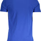 Elegant Blue Printed Logo Tee