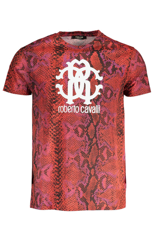 Radiant Red Printed Logo Tee