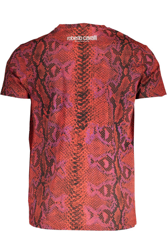 Radiant Red Printed Logo Tee