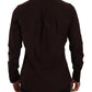 Elegant Bordeaux Slim Fit Dress Shirt