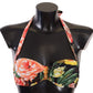 Chic Multicolor Floral Bikini Top