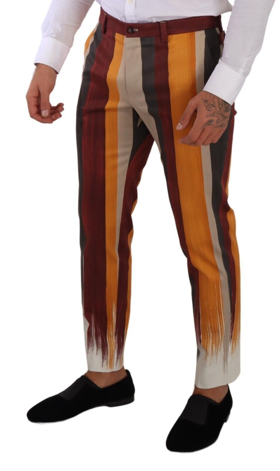 Multicolor Striped Skinny Pants