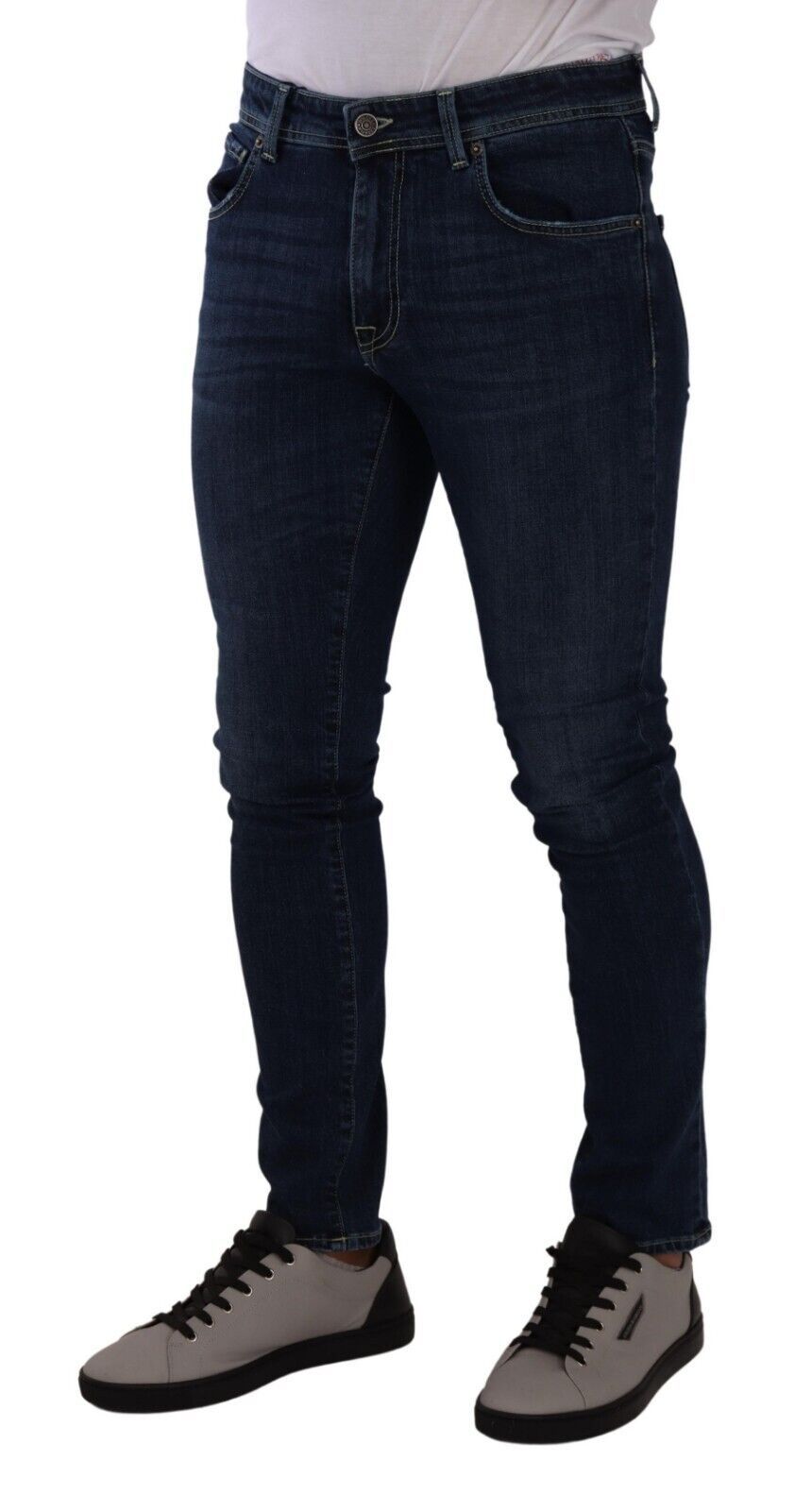 Chic Dark Blue Skinny Denim Jeans