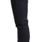 Chic Dark Blue Low Waist Skinny Jeans