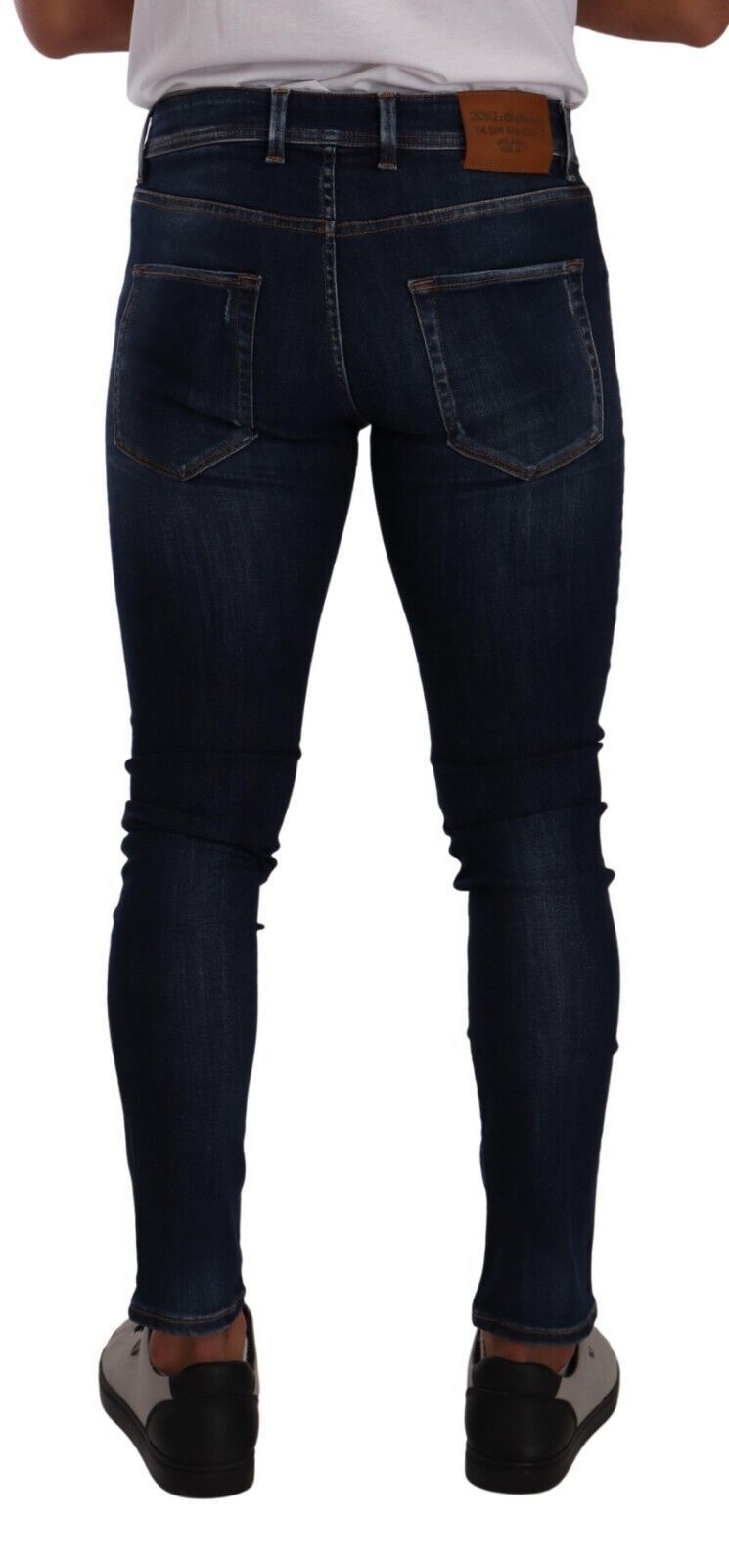 Elegant Slim Fit Denim Trousers