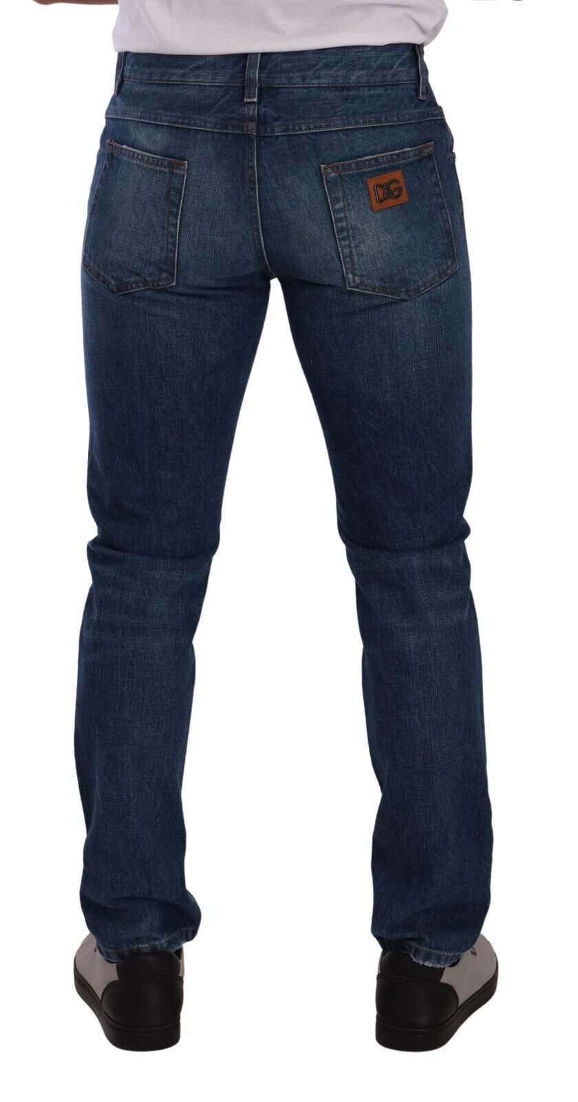 Elegant Dark Blue Skinny Denim Jeans