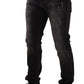 Slim Fit Gray Wash Denim Elegance