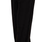 Elegant High Waist Straight Trousers