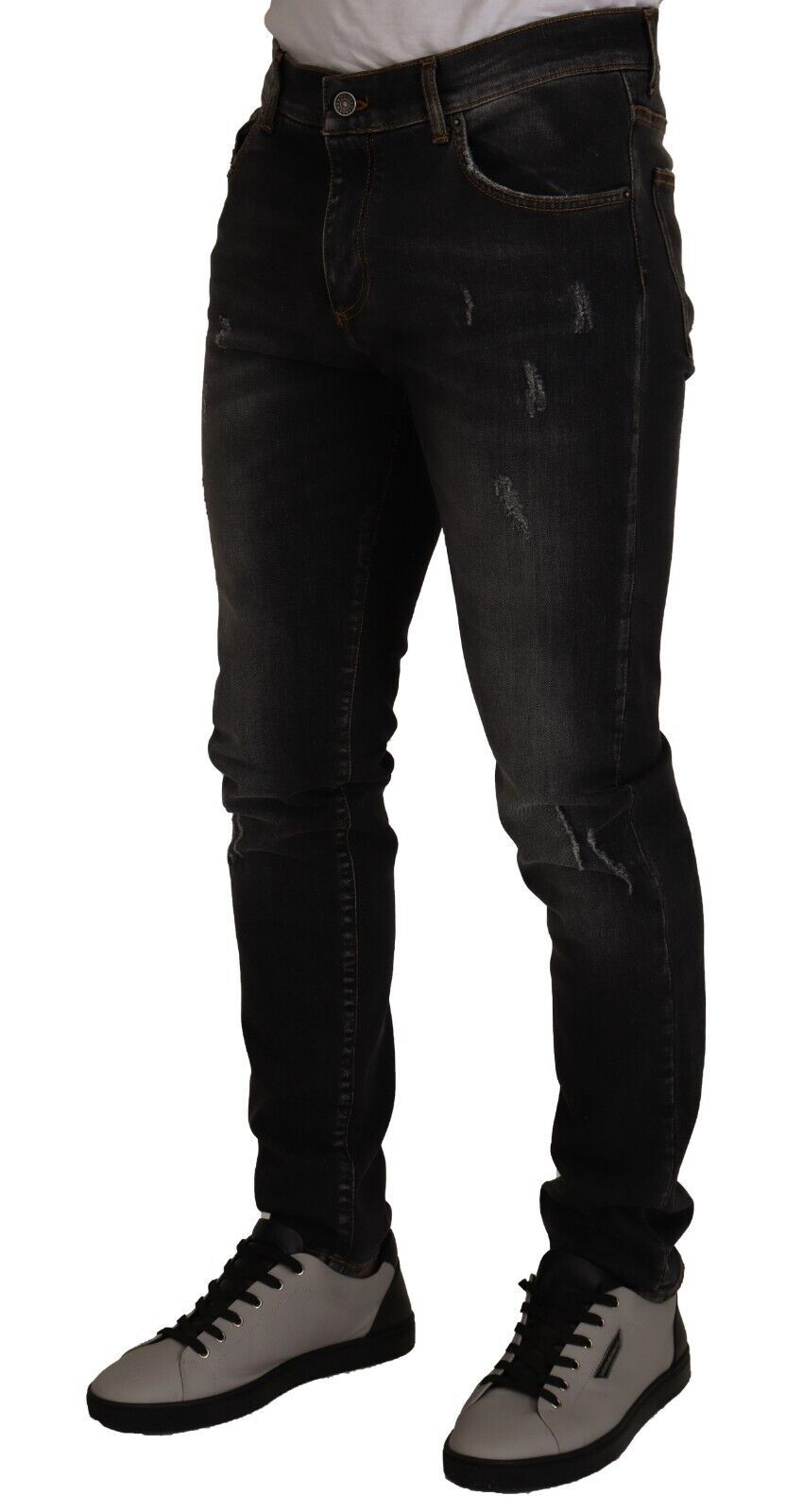 Sleek Slim-Fit Designer Denim Jeans