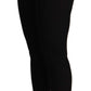 Black Cashmere Stretch Waist Tights Pants
