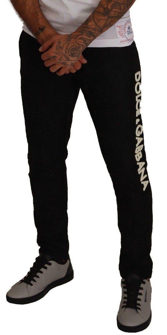 Elegant Black Jogging Sweat Pants