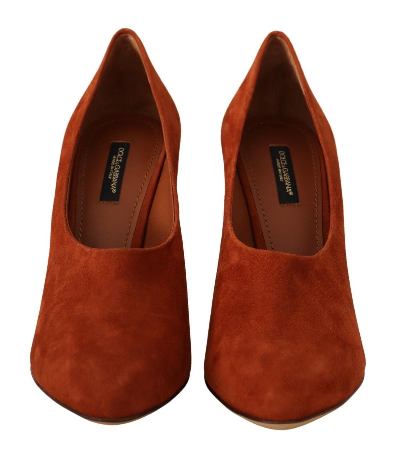 Elegant Cognac Suede Pumps