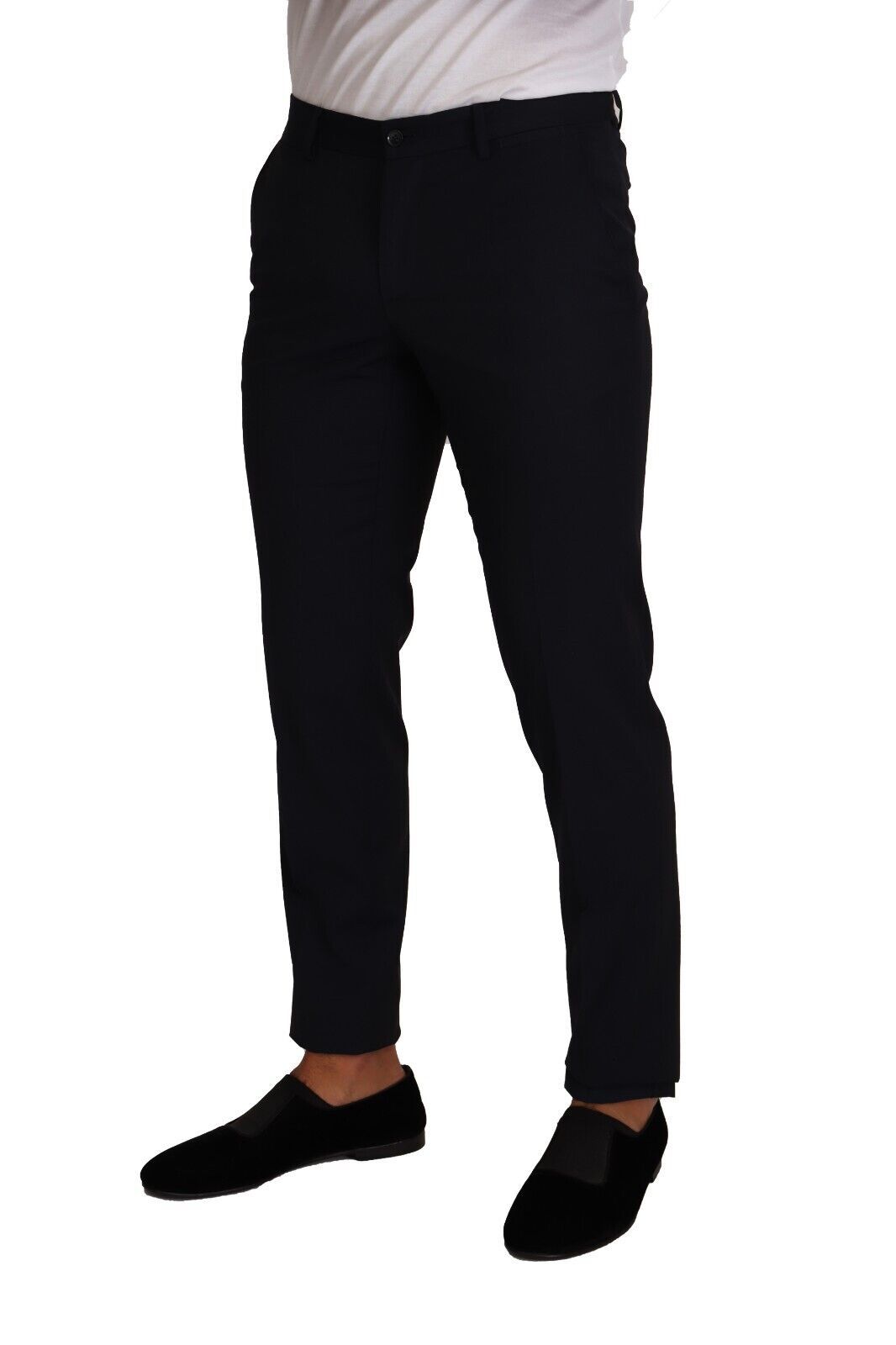 Elegant Slim Fit Wool Trousers