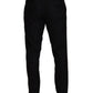 Elegant Slim-Fit Tuxedo Trousers