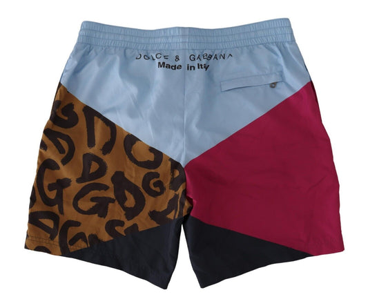 Multicolor Quick-Dry Swim Shorts