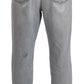 Elegant Slim Fit Tapered Light Blue Jeans