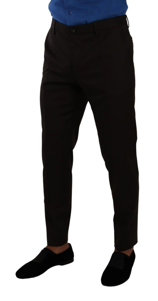 Chic Slim Fit Wool Dress Pants