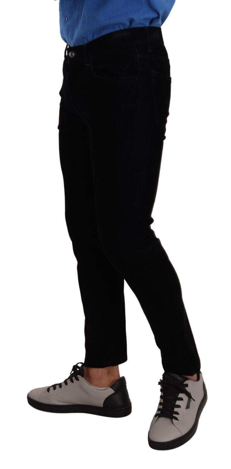 Italian Designer Slim Fit Black Skinny Jeans