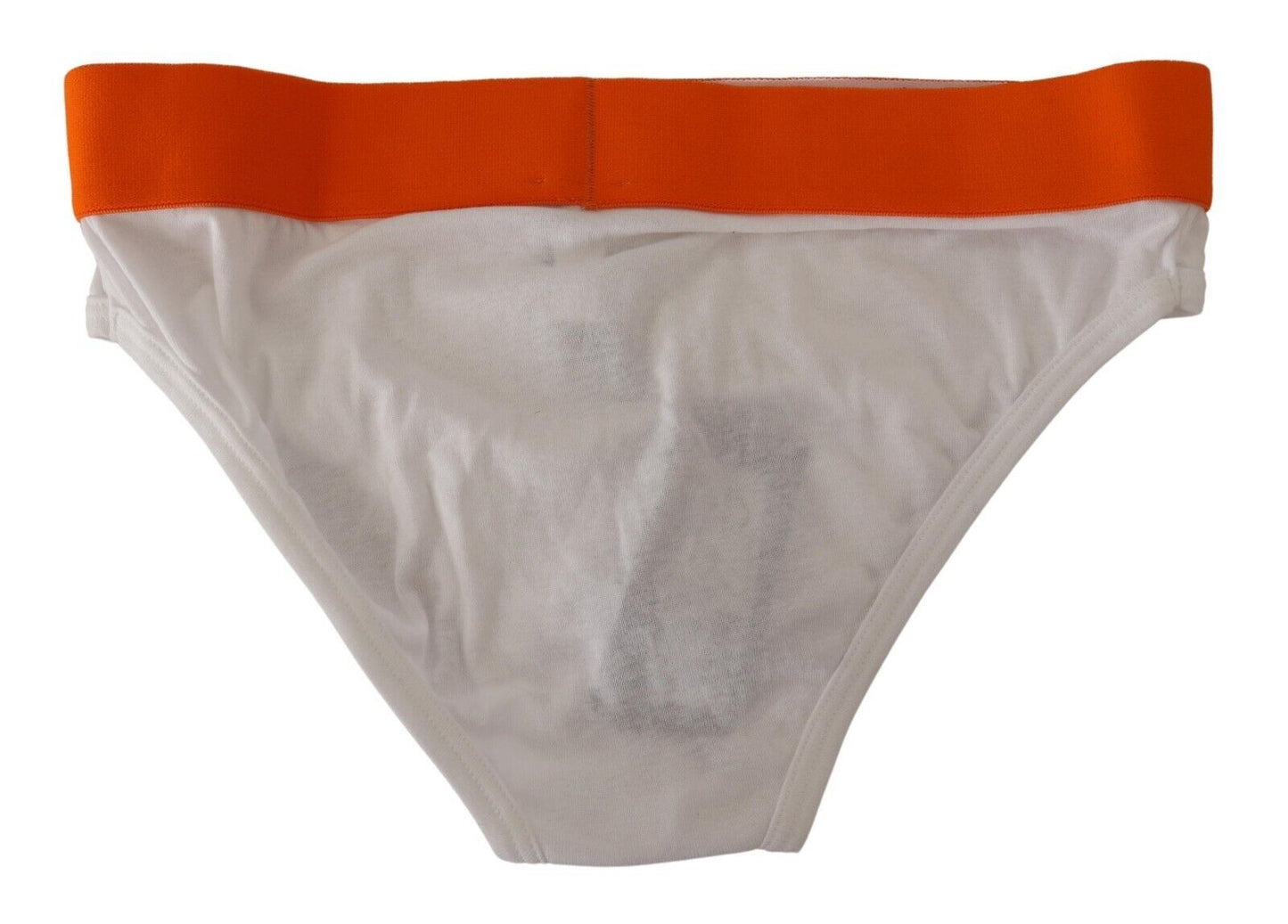 Exclusive Italian Cotton Underwear - White & Orange