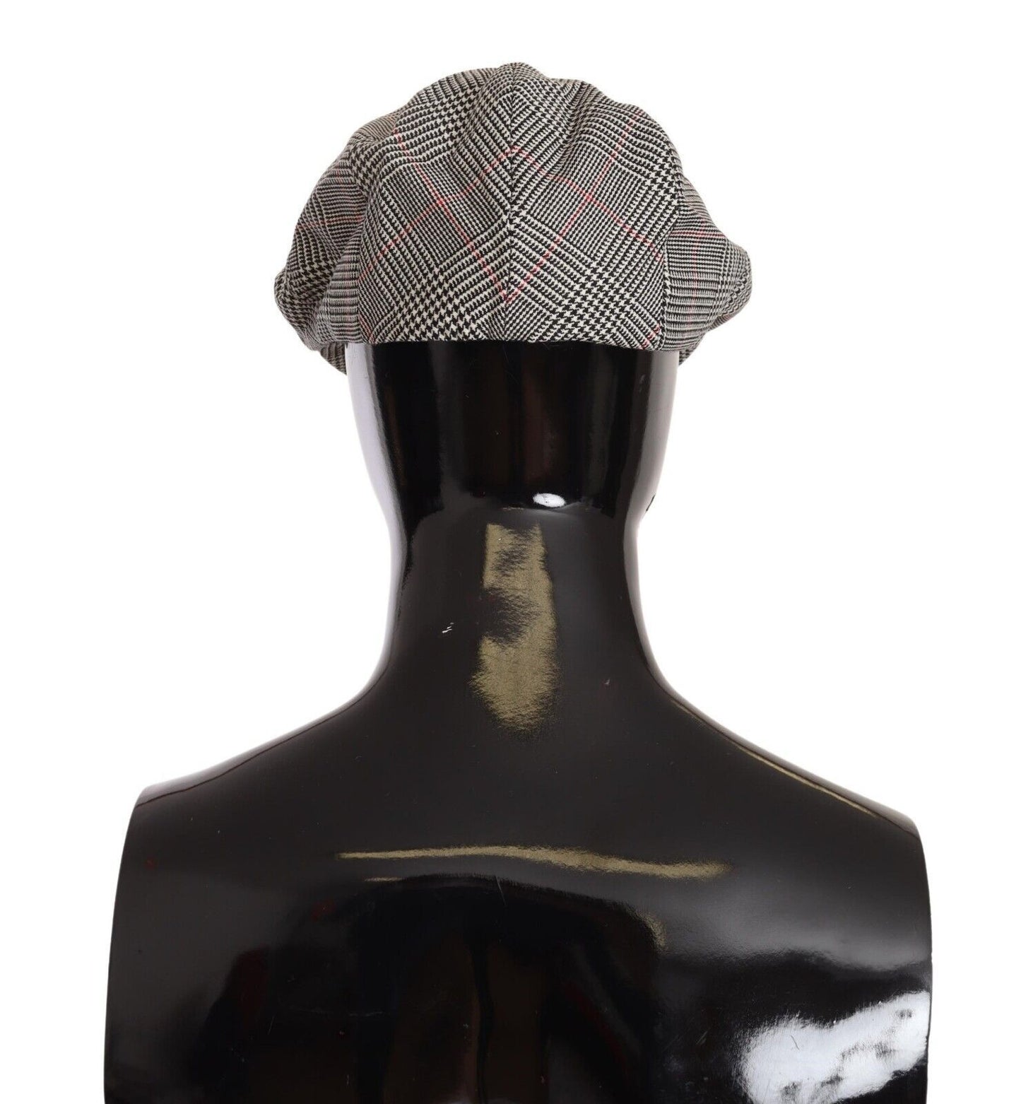 Elegant Tartan Newsboy Cap in Virgin Wool