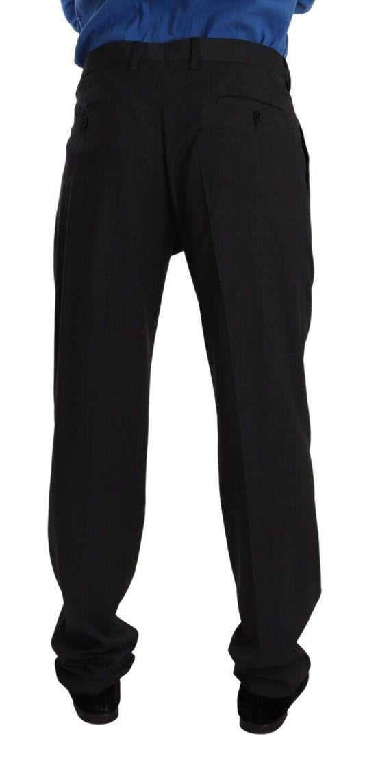 Elegant Gray Formal Men's Trousers