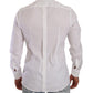 White GOLD Cotton Blend Dress Men Formal Shirt