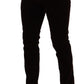 Brown Cotton Stretch Skinny Denim Jeans