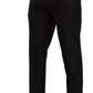 Elegant Black Cotton Dress Pants
