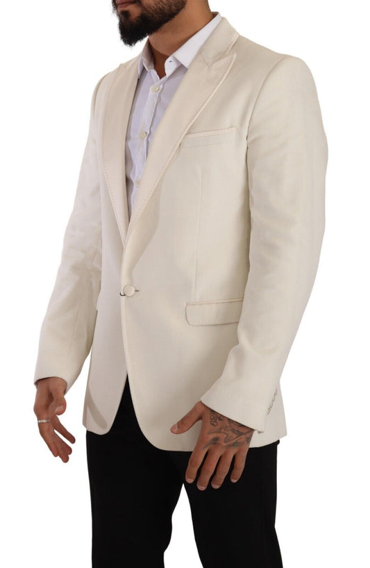 Elegant Off White Slim Fit Blazer