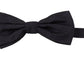 Elegant Silk Black Bow Tie