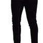 Purple Cotton Stretch Skinny Men Denim Jeans