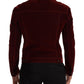 Elegant Burgundy Biker Velvet Jacket