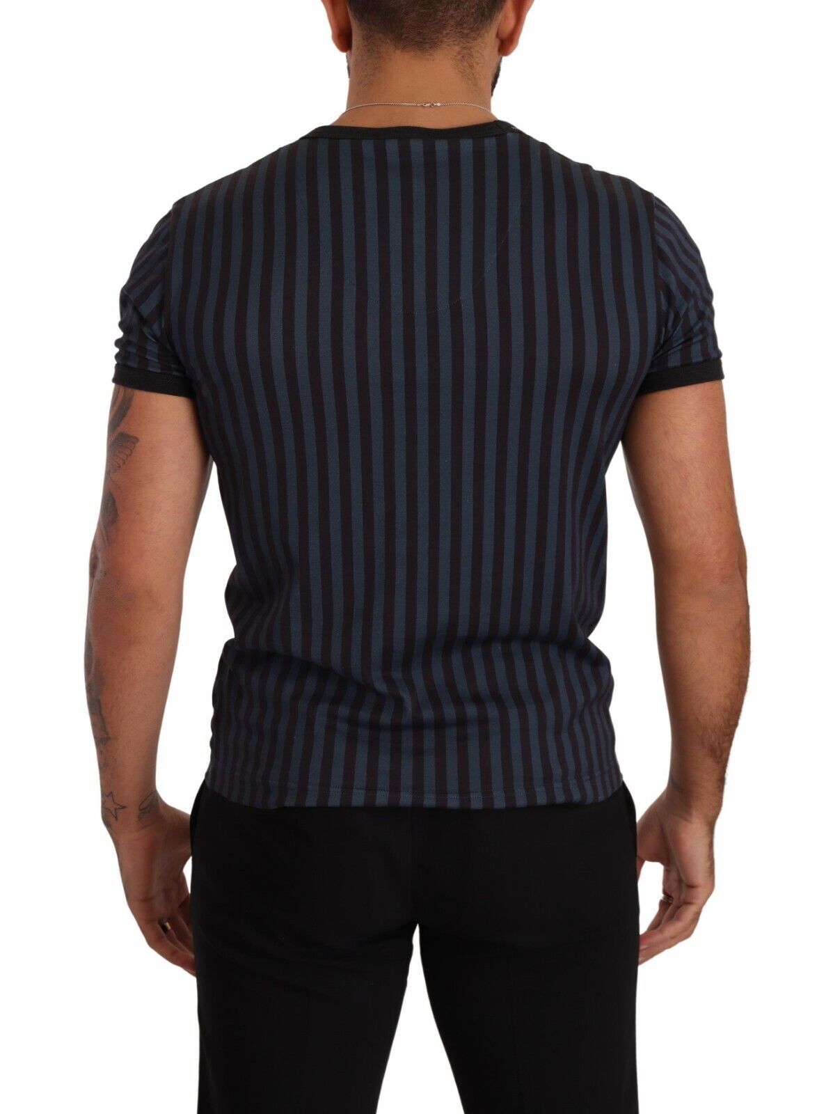 Elegant Striped Cotton T-Shirt