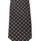 Elegant Patterned Black Silk Tie