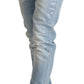 Chic Light Blue Washed Skinny Jeans