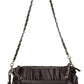Chic Gray Leather Crossbody Elegance