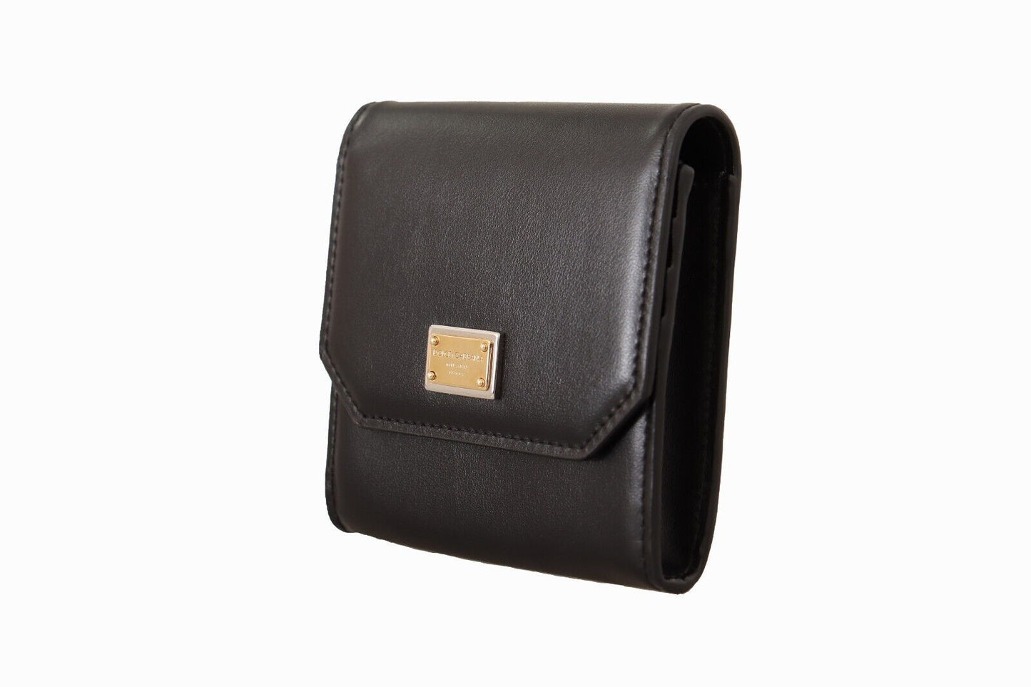 Elegant Black Leather Bifold Wallet